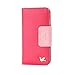 iPhone 6 Case,iPhone 6s Case,[Upgraded-Opened Volume and Power Button Ports,no Break Issues] by HiLDA,Wallet Case,PU Leather Case,Credit Card Holder,Flip Cover Skin[Rose]