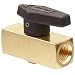 Parker 4F-PR4-VT-B Brass Plug Valve, 1/4" NPT Female