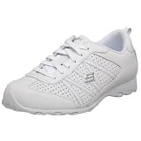 41g0lbB3wVL. SL160  Skechers Womens Stimuli Quarter Webbing Perfed Lace Up,White/Silver,7.5 M US