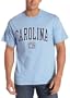 North Carolina Tar Heels 100% Cotton Short Sleeve T-Shirt (Light Blue, XXL)