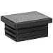 Kapsto 270 R 3520 1.5 - 2 Polyethylene Rectangular Plug, Black, 25x20 mm (Pack of 100)