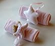 Car Seat Harness Pads, Moon & Stars Collection-pink