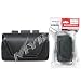 Black Leather Horizontal Cover Pouch Belt Clip for Pantech Matrix C740 Image
