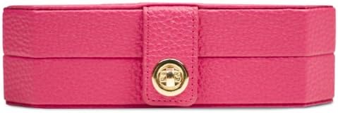 Lori Leigh Designs 2020 Earring Chalet Traveler Jewelry Box, 8 by 2-1/2 by 5-3/4-Inch, Raspberry