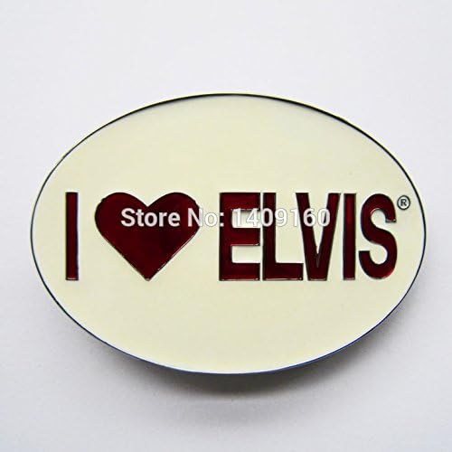 Men Belt Buckle Rock Music Elvis Oval Belt Buckle Gurtelschnalle Boucle de ceinture