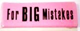 Jumbo Eraser for Big Mistakes [6x2x1] Large Pink Erasers