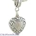 Sterling CUPID'S ARROW on HEART Dangle Bead for Pandora Chamilia Biagi Bracelet GIFT BOXED