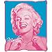 Marilyn Monroe Pink Fleece Throw