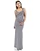 PattyBoutik Mama Striped Scoop Neck Maternity Maxi Dress
