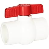 Hayward QVC1015SSEW 1-1/2-Inch White QVC Series Compact Ball Valve with Socket End Connection