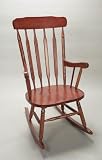 Gift Mark Deluxe Adult Spindle Rocking Chair In Cherry