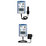 Essential Kit for the PalmOne Zire 72 - includes Car and Wall Charger with Rapid Charge Technology - Gomadic Brand w/ TipExchange Technology