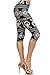 ALWAYS Women's Juniors Stretch Capri Tribal Floral Stripe Aztec Printed Leggings