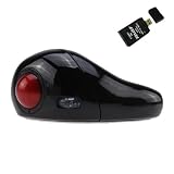 Laptop PC USB Handheld Wireless 2.4GHz Optical Trackball Mouse PLUS AGPtek USB 2.0 All-in-one Card Reader