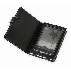 Cover-Up Ledertasche f�r Sony Reader PRS-350 Pocket Edition (Buch-Stil) in Schwarz