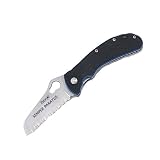 Fury Merlin Fully Serrated Sheepshead Blade with G-10 Handle, 4.5-Inch Closed