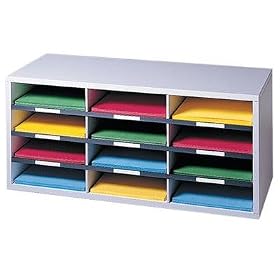 Fellowes 25004 12 Compartment Literature Organizer