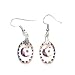 Vitrail Medium Oval Moon Swarovski Austrian Crystal Dangle Earrings