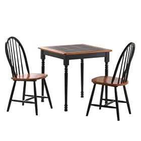 3 Pc. Dining Set - Black/ Cherry