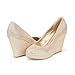 DREAM PAIRS ASH-P Women's Elegant Closed Toe Wedge Platform Pumps Shoes