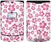 Pink Hibiscus Design Protective Skin Decal Faceplate for Motorola RAZR V3/ V3i/ V3c/ V3m/ V3r/ V3t Cell Phones