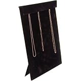 18 Hook Black Velvet Chain Board Hanging Necklace Slatwall Display