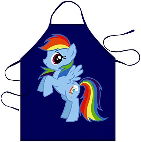 Huarda Fashion Personalized Customs My Littel Pony 100% Polyester Unisex Kitchen Aprons for Cooking and Barbecue