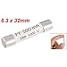 TOOGOO(R) 1000V 500mA 6.3 x 32mm White Ceramic Fuse for Multimeter