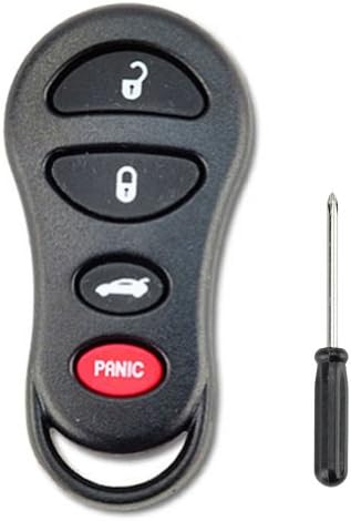 New Keyless Uncut Remote Key Shell For Chrysler Dodge Jeep Case+PADS