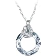 Handcrafted Crystal Ring Pendant Necklace MADE WITH SWAROVSKI ELEMENTS