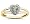 Heart Shaped Green Amethyst and Diamond Ring