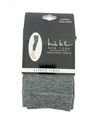 Nicole Miller Marled Fleece Lined Footless Tights Extra Warm - Assorted Colors