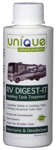Unique Natural Products RV Digest-It Holding Tank Cleaner for Camping, 4-Ounce