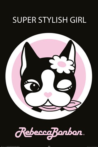 1art1 Empire 304391 Rebecca Bonbon - super stylish girl - Poster Plakat - 61 x 91.5 cm