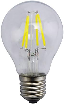 GREXISTAR 4W E26 E27 COB 400LM Cool White LED Filament Bulbs Lamp AC220V Replace 80W Tungsten Core Incandescent Lamp 360 Degrees Omnidirectional
