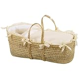 Picci Cortina Carry Basket in Cream and White with Comforter and Pad