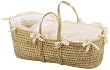 Picci Cortina Carry Basket in Cream and White with Comforter and Pad