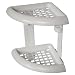 Zenith Corner Shower Shelves, White