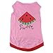 HP95(TM) New Summer Cute Small Pet Dog Puppy Cat Clothes Watermelon Printed Pink Vest (XS)