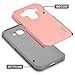 RANZ Dual Layer Bumper Case for Samsung Galaxy Core Prime G360/ Samsung Galaxy Prevail LTE, Rose Gold/Grey