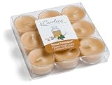 Carolina Tealight Candles, Sensual Sandalwood Scent, 9-Count Box