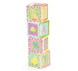 Whimsical Animal Baby Block Nursery Flower Vase for Baby Nursery or Baby Shower Decoration