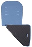 Maclaren Recycled Twill Liners, Graphite/Soft Blue