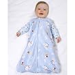 Halo Innovations Sleepsack Wearable Blanket Micro Fleece, Blue Dog, X Large