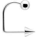 16 Gauge Surgical Steel Ball Cone Lippy Loop Labret