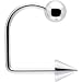 16 Gauge Surgical Steel Ball Cone Lippy Loop Labret