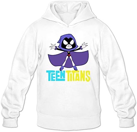 New Christmas Men's Teen Titans Raven Hoodies White S