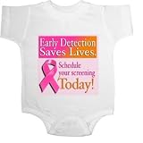 Early Detection Saves Lives Cancer Baby Ultrasoft Onesie