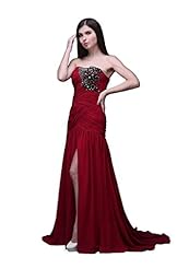 Floor Length Mermaid Slit Evening Dress 