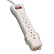 Tripp Lite SUPER7COAX Surge Protector Strip 120V 7 Outlet Coax 7ft Cord 2160 Joules